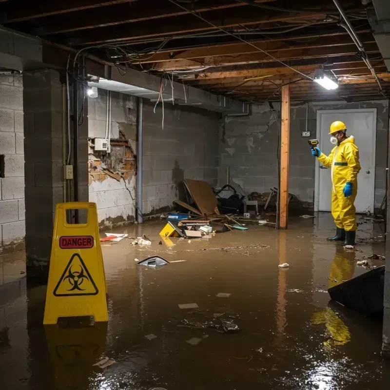 Flooded Basement Electrical Hazard in White City, UT Property